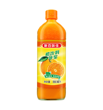 新百味佳橙饮料浓浆 880ml